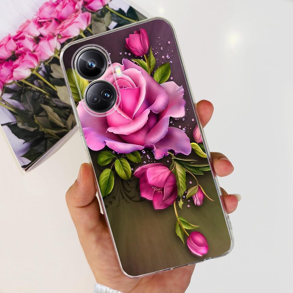 For Realme 10 Pro+ 6.7" RMX3687 Case Cute Cartoon Astronaut Cat Soft Silicon TPU Cover For Realme 10 Pro Plus Bumper Phone Case