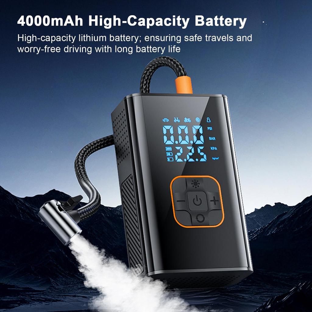 Portable Air Compressor 150PSI Cordless Portable Automatic Tire Inflator Air Compressor With Digital Display For Auto Truck SUV