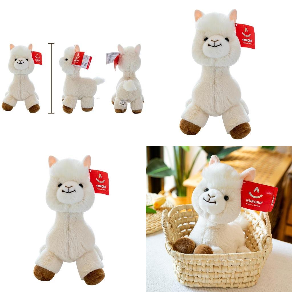 Cute And Adorable Plush Alpaca Toy Perfect Birthday Gift For Girls With Long Fur And Soft Pp Cotton Filling 30cm/0.16kg White