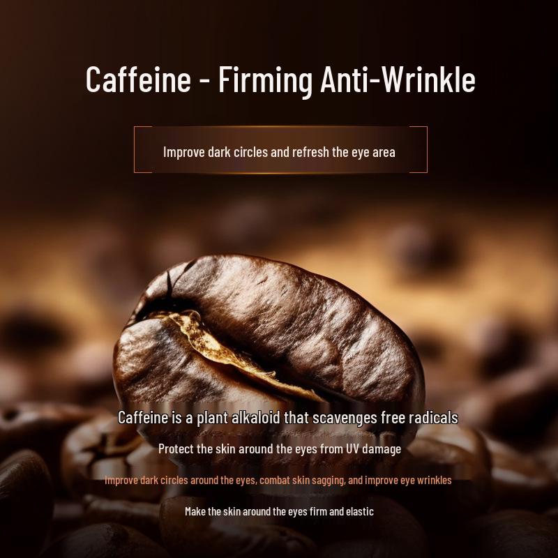Runhuang Crema Occhi Rassodante alla Caffeina: Solleva, Idrata, Nutre, Leviga le Rughe e Illumina il Contorno Occhi.
