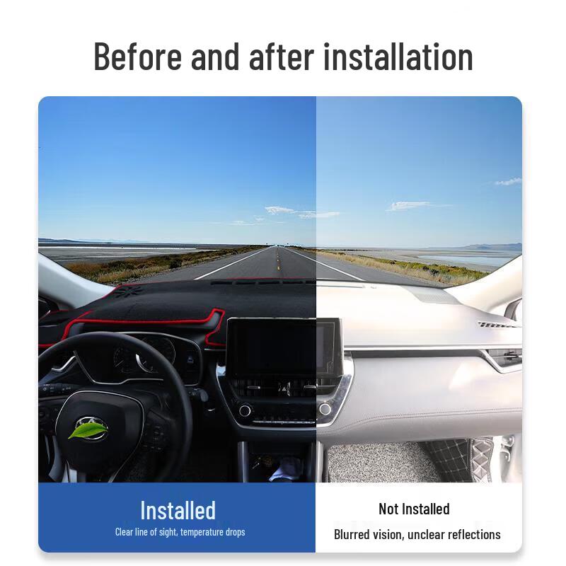 Anti-Glare Sunshade Mat for Xpeng MONA M03 Console & Dashboard, Non-Slip Car Accessory