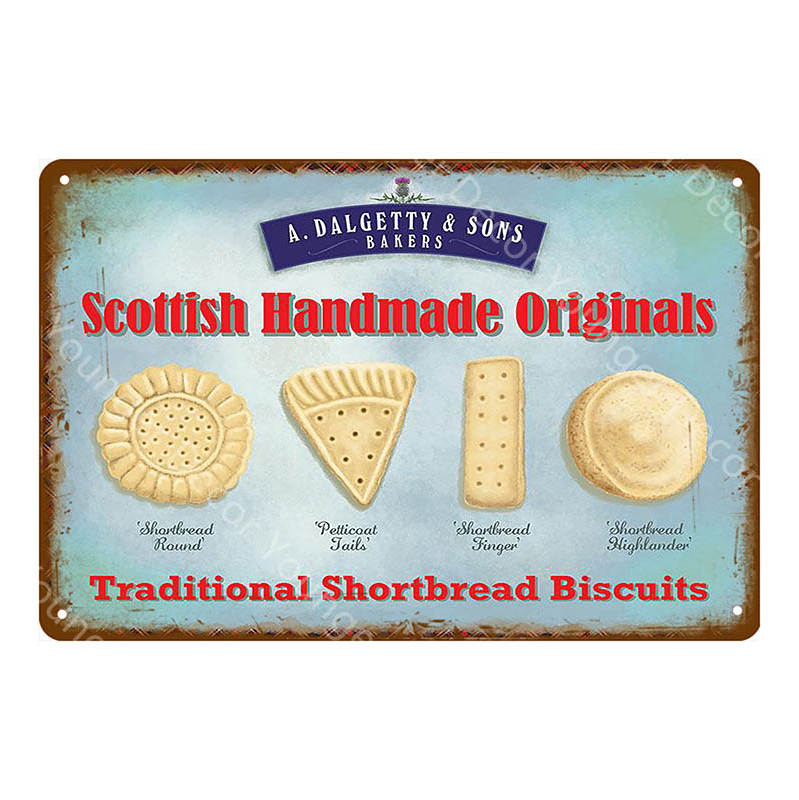 Food Bread Decor Ice Cream Milk Strawberries Pickles Waffles Ploughmans Metal Tin Signs Vintage Poster Wall Art Plaque YI-010