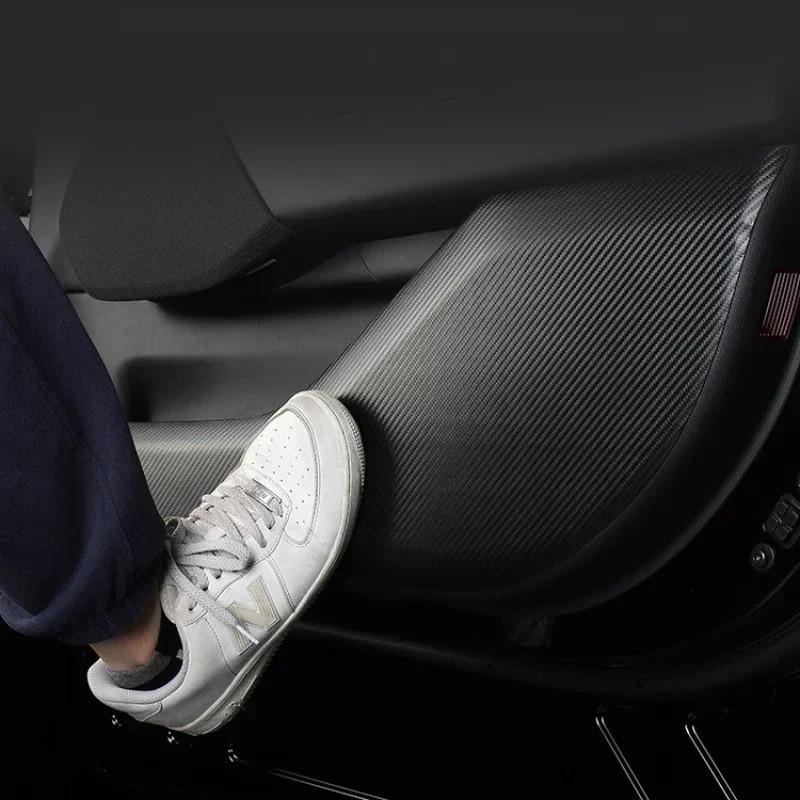 Car Door Anti Kick Sticker for Ford Mustang Mach-E Kids Anti-Kick Anti-Dirty Leather Protective Cover Film Car Interior Stickers