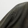 Damen Vintage Kunstleder Bomberjacke Mantel Oberteil Damen Stil Übergröße