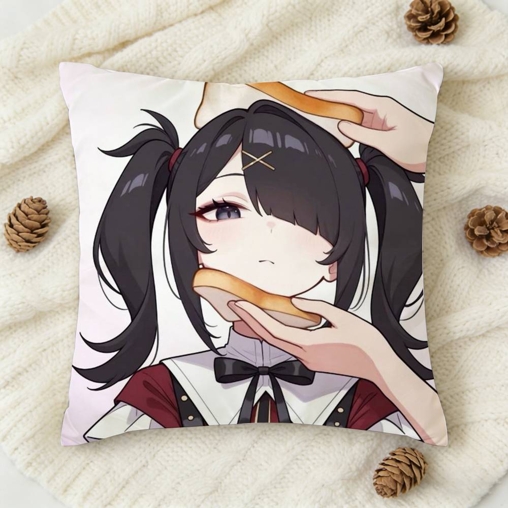 New AAme Chan Needy Streamer Overload Doublesided Printed Square Decorative Cushion Cover for Sofa Living Room Home Decor