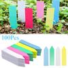 100Pcs Garden Plant Labels Plant Accessories Flower Pots Plastic Plant Tags Nursery Markers Seedling Labels Tray Mark Diy Tools