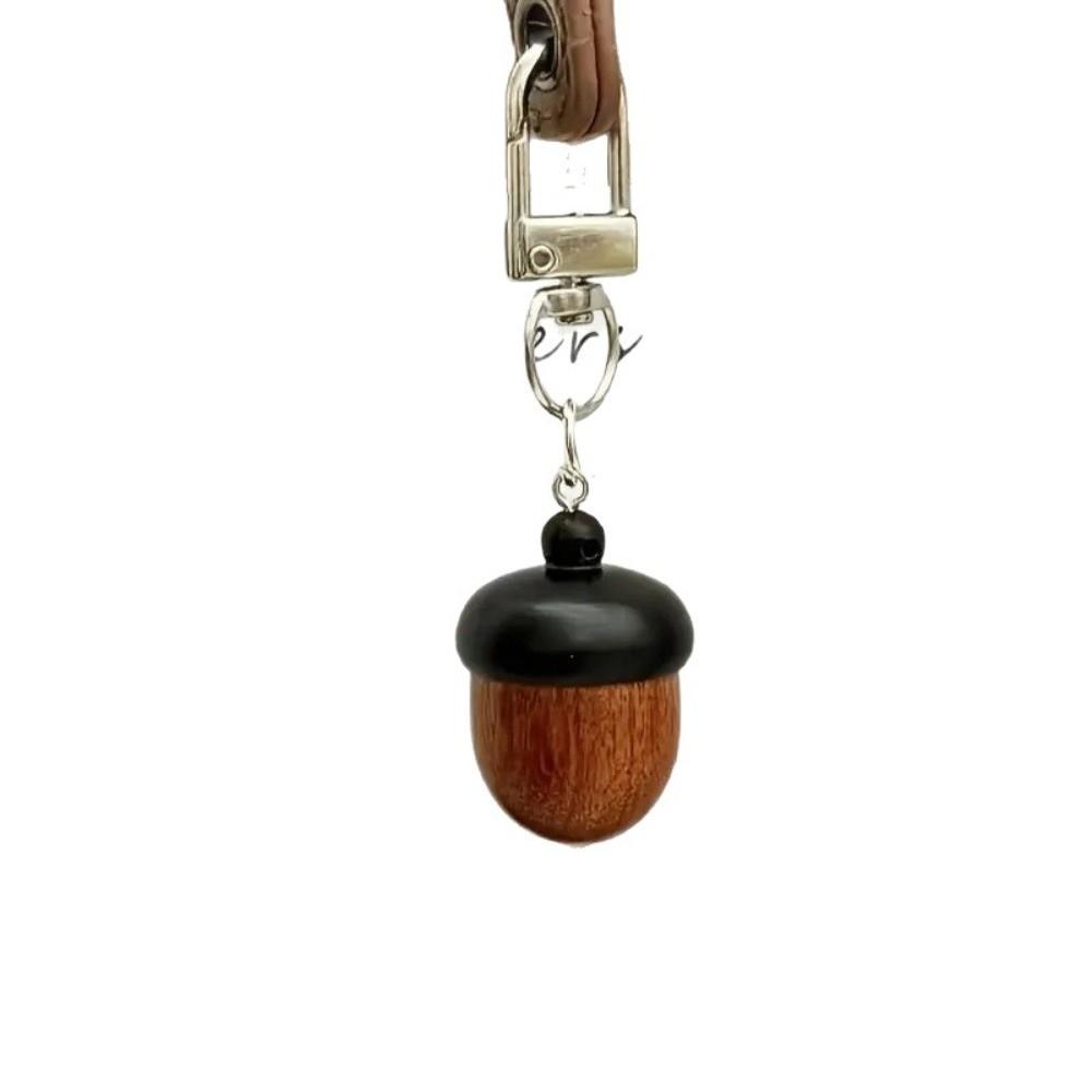 Small Item Storage Bag Pendant Simulation Acorn Metal Keychain Creative Acorn Keychain Gift Giving