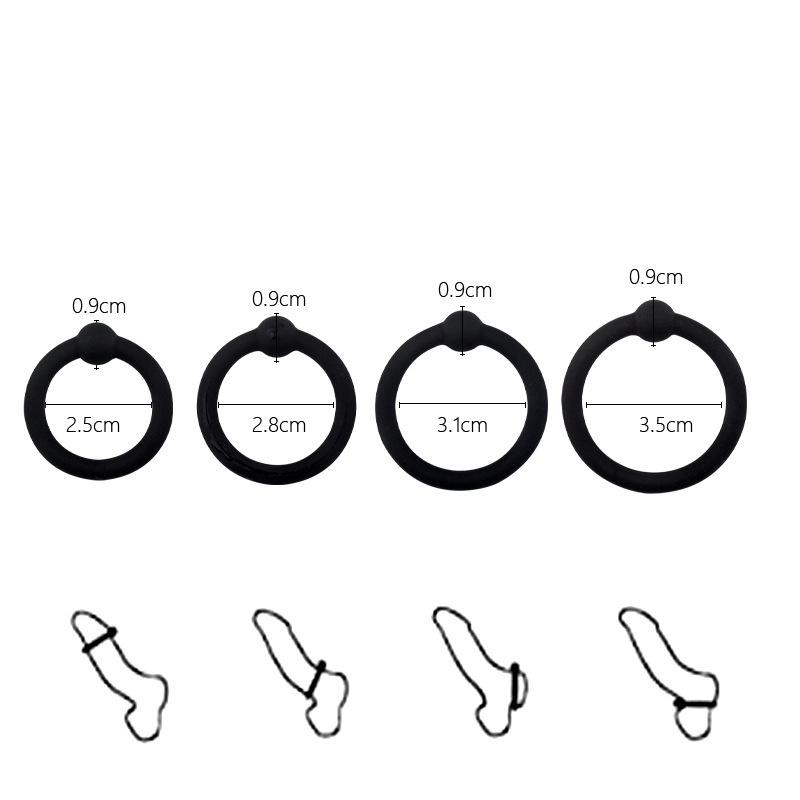 Reusable Cock Rings Delay Ejaculation Penis Rings Time Lasting Penis Erection Penis Sleeve Adult Erotic Sex Toys for