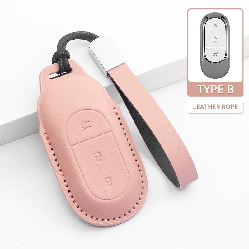 PU Leather Car Remote Key Case Cover Shell For Leapmotor t03 s01 c11 for  Leapmotor C01 T03 S01 C11 Leap Motor Keyless Fob