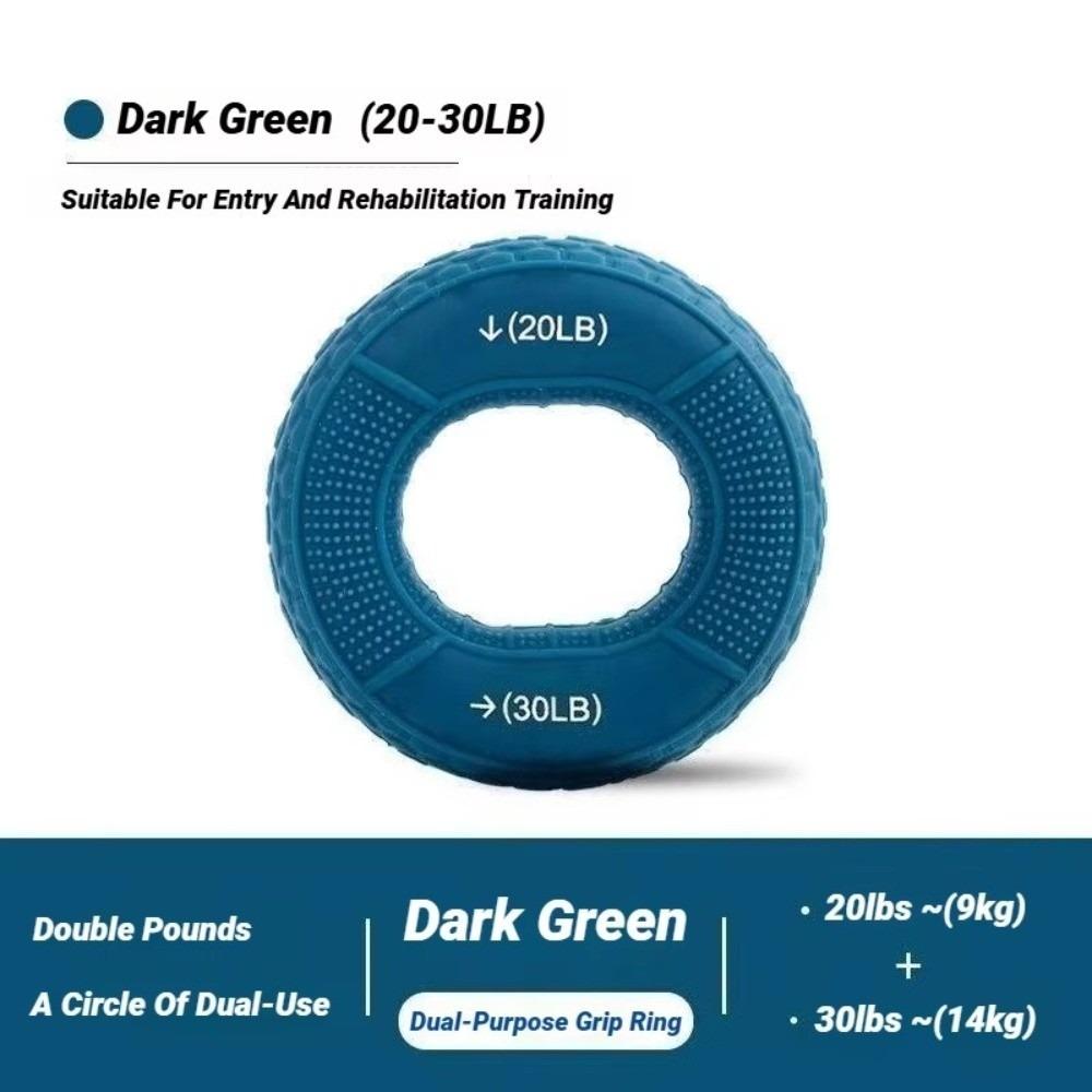 Finger Grip Circle Silicone Finger Grip Double Strength Training Ring Hand Strengthener  For Adults