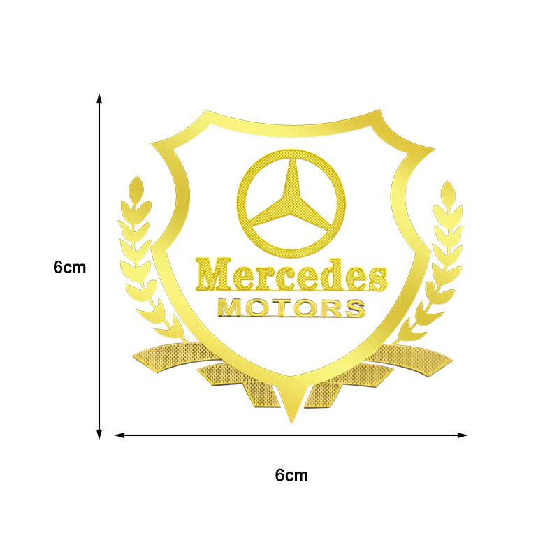 For Mercedes-Benz AMG C500 C200 C300 A B C E GLA CLA GLK GL ML GLE 1 stk. Bilkarosseri 3D-klistremerker Hvetaks Styling Emblem Bildekorasjon