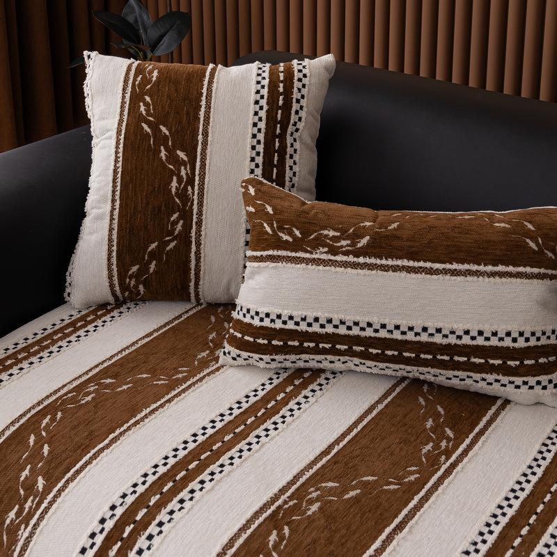 French Premium Sofa Cushion  New Four-Season Universal Straight Row Special-Shaped Seat Cushion Fixed Non-Slip Sofa Cover