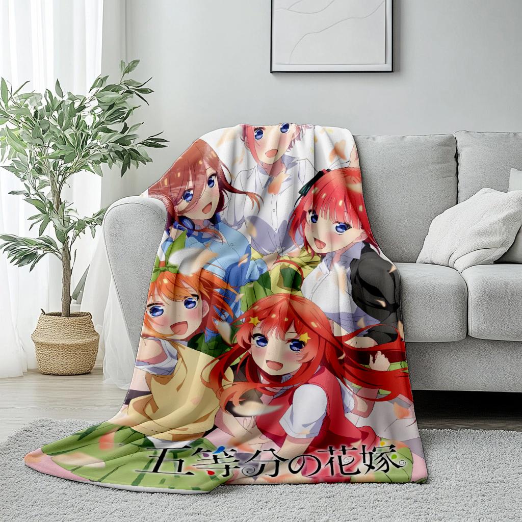 Cartoon anime nun loli printed blanket Warm Flannel Blankets Soft and Comfortable blanket Home Travel Blanket Birthday Gift