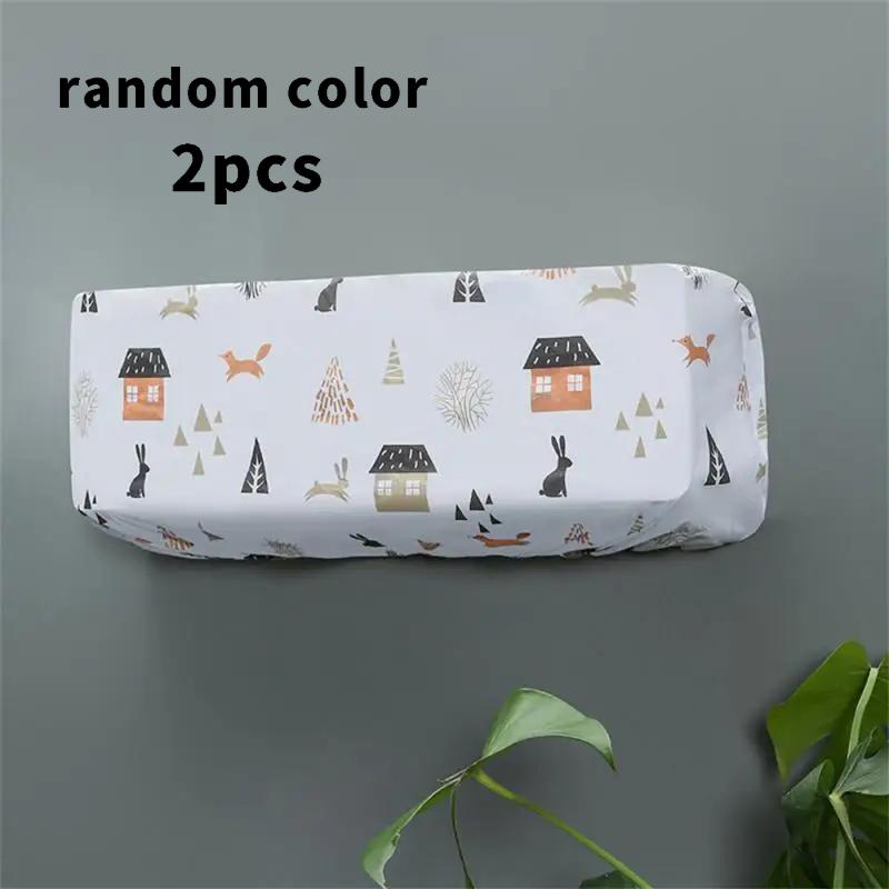 Randomly Colored Two Fully Enclosed Air Conditioning Covers Washable PEVA AC Hanging Cover Wall Mounted Indoor Unit Protective See below for size d 990₽