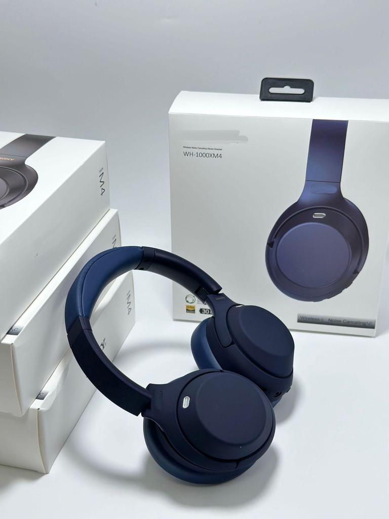 WH1000XM4 Noise Cancelling Bluetooth Over-Ear Headphones - New Model, Stereo, Wireless, Ideal for Sports and Calls