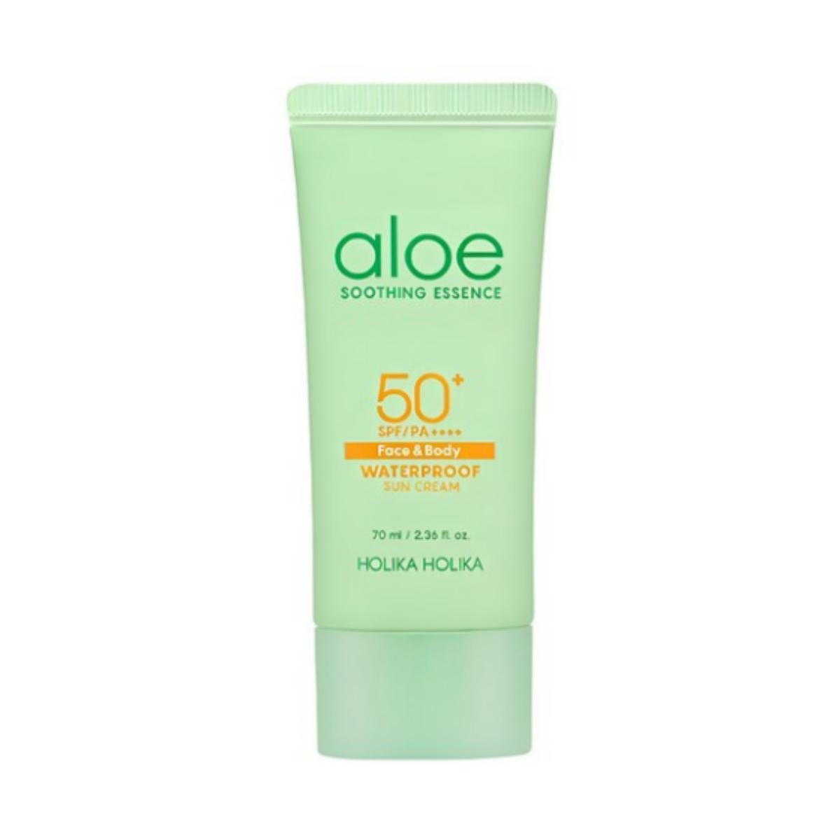 

Holika Holika Aloe Водостойкий солнцезащитный крем SPF50+ PA++++ — 70 мл (1 единица)