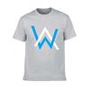 Luxurious Alan Walker Faded Cotton T-shirt With Classic O-neck For Men In Every Season