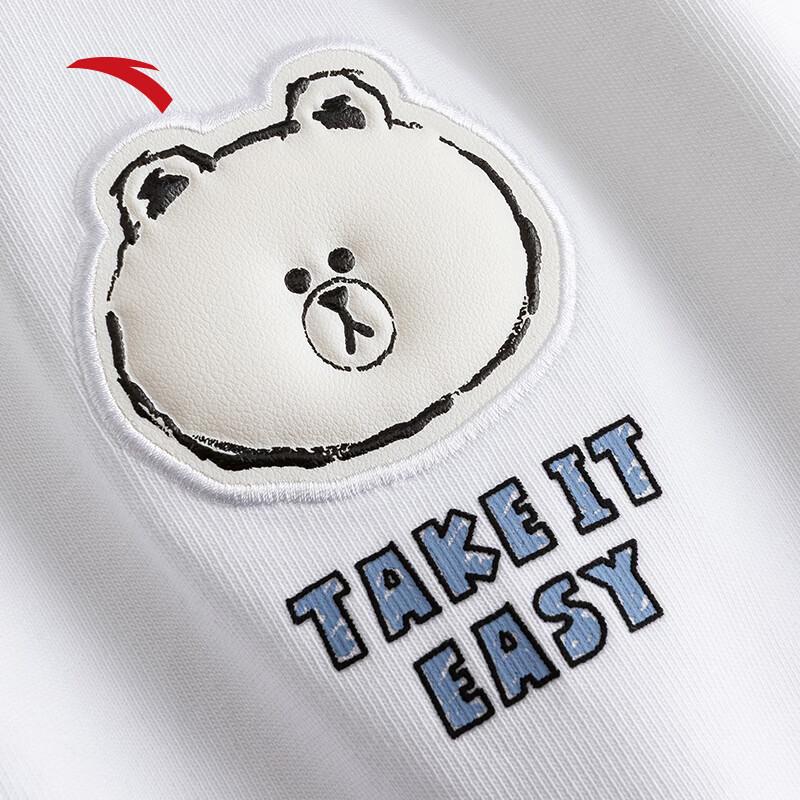 ANTA x LINE FRIENDS Ice-Feel Antibacterial Loose Fit Summer T-Shirt