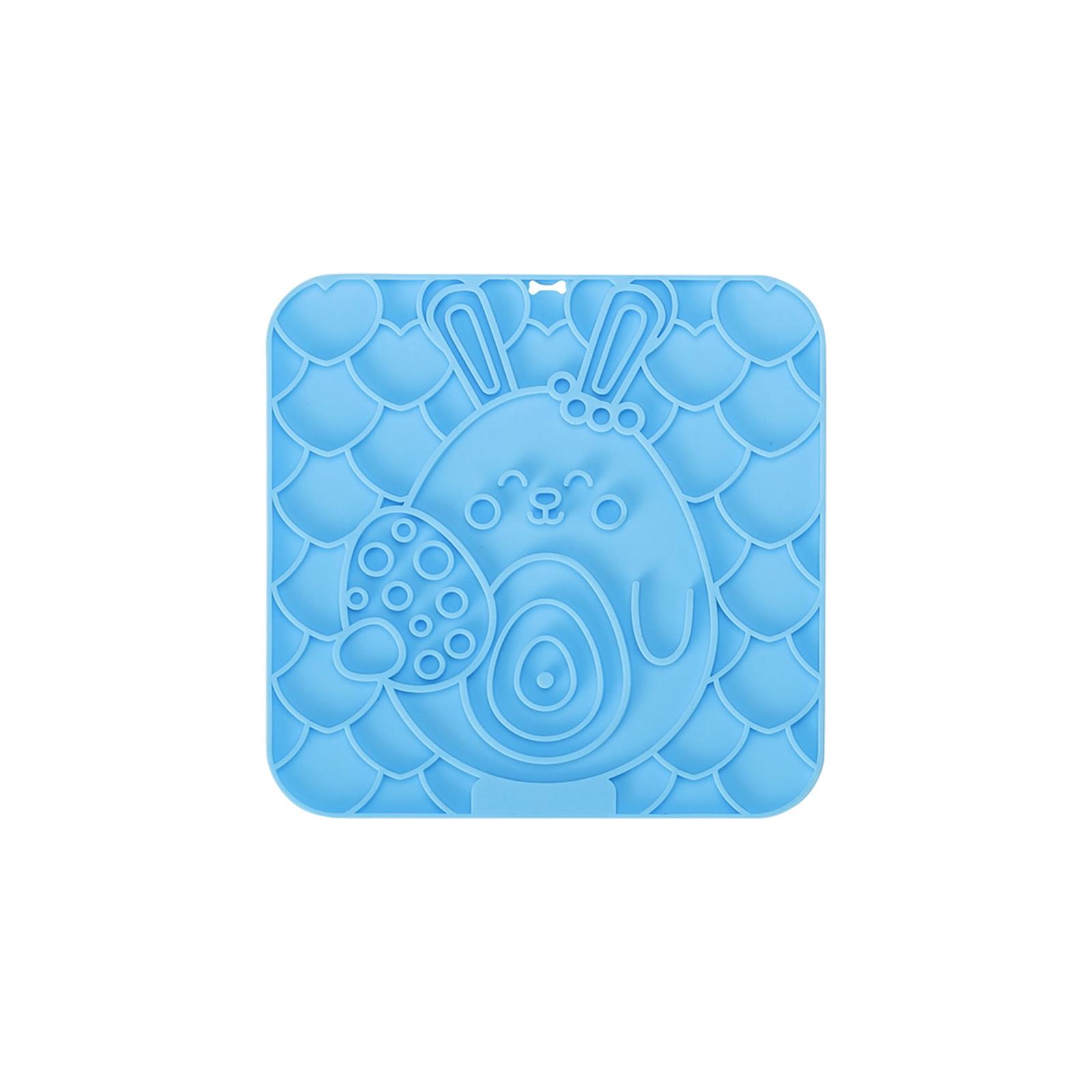 

Dog Lick Plate Pet Licking Mat Silicone Suction Cup Licking Slow Feeding Mat -Choking Slow Feeding Bowl One Size