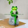 Creative Resin Frog Figurine for Garden and Home Décor