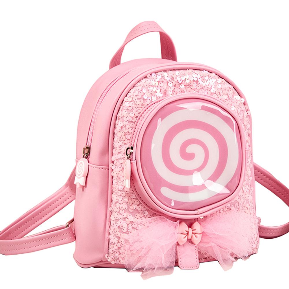 New Style Girls' Backpack For Casual Travel Lollipop Small School Bag With LED Lights Fashionable And Cute Princess Children'S Backpack