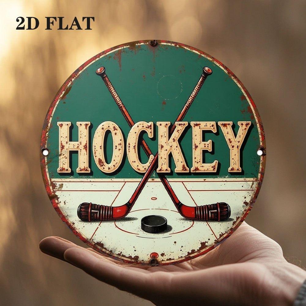 

Metal Poster Wall Art Retro Hockey Sign Home Garage Decor
