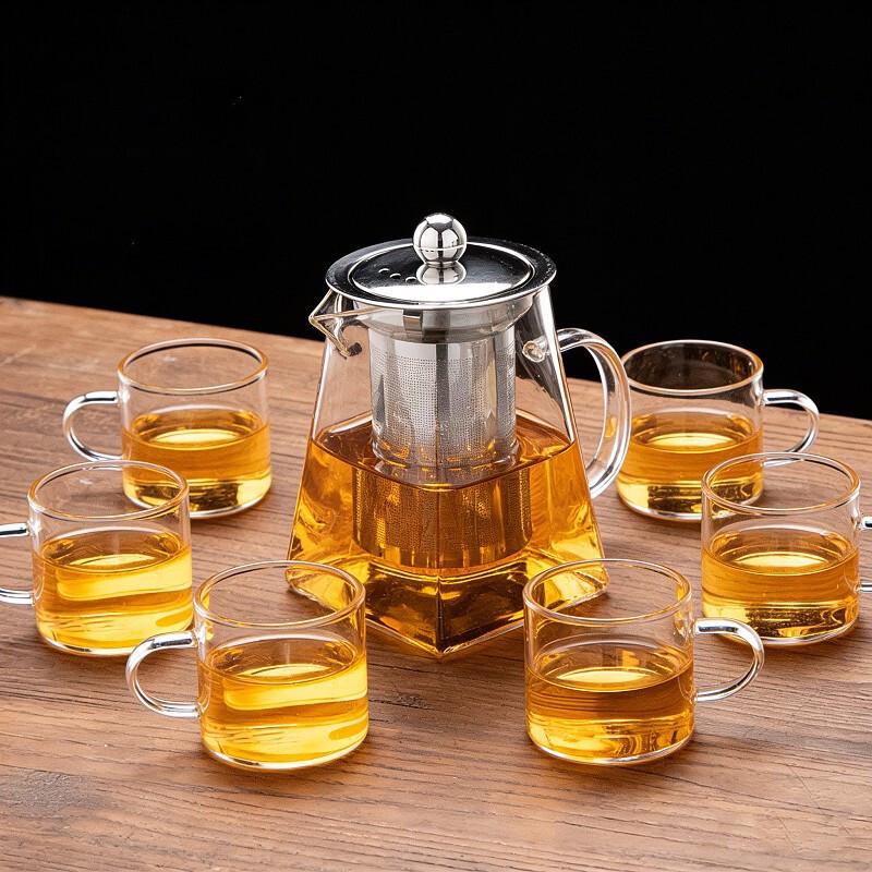 Youluo Thickened Heat-Resistant Glass Tea Infuser Pot