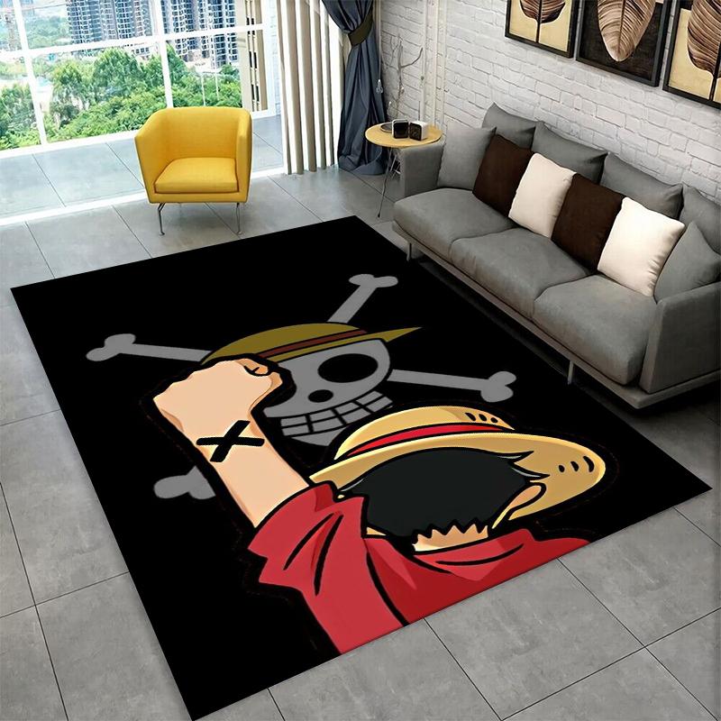 Anime Zoro One P-Piece Cartoon Carpet Rug for Playroom Bedroom Living Room Sofa Home Decor,kid Area Rug Non-slip Floor Mat