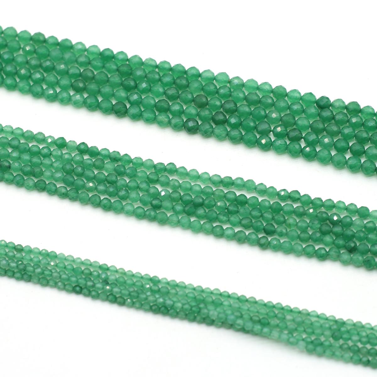 

1 нить, 2 мм, 3 мм, 4 мм, граненые бусины из натурального камня для изготовления ювелирных изделий, ожерелий, браслетов, аксессуаров, подарков на день рождения, 38 см 1Strand/4mm-Green Agate