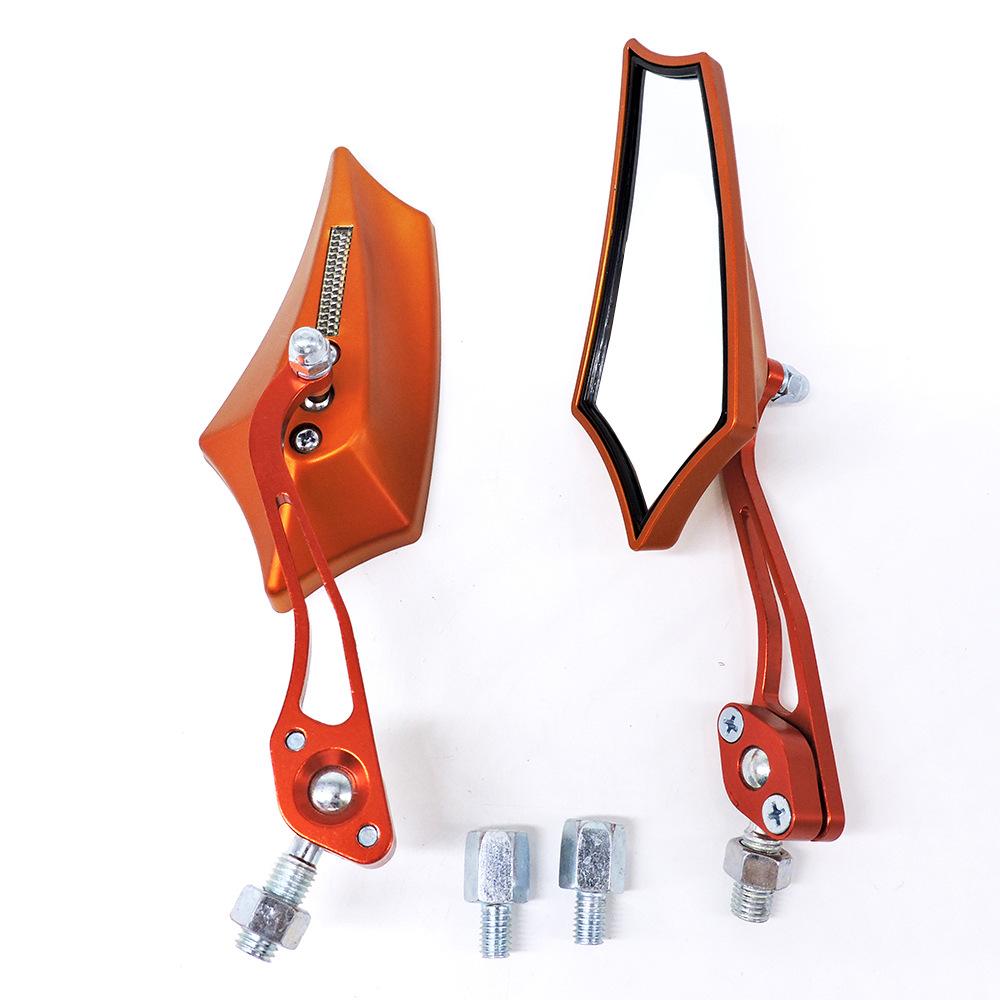 1 Pair Motorcycle Rearview Mirror Reversing Auxiliary Side Mirror Universal Modification Accessories