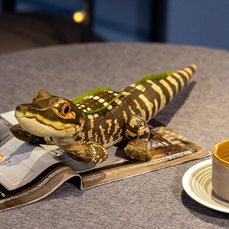 

50/70cm Simulation Stuffed Soft Crocodile Plush Toys Throw Pillow Giant Alligator Sofa Two Stage Animals Cushion Birthday Gifts about 70cm