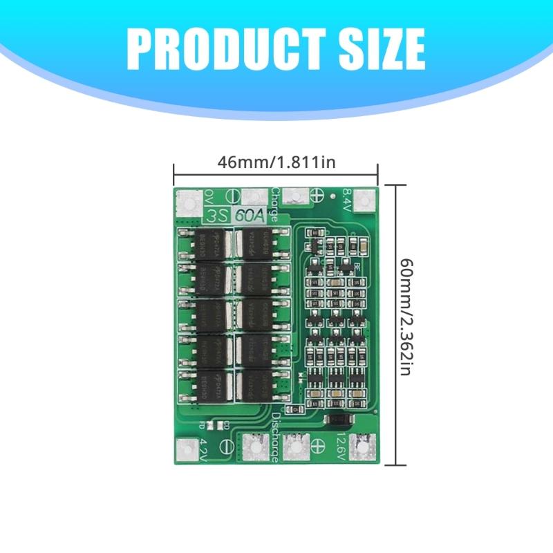Pack of 2 4S 40ALithium Batteries 18650 ChargingBMS Protections Board with Balance for Drill Motors Multiple Protect