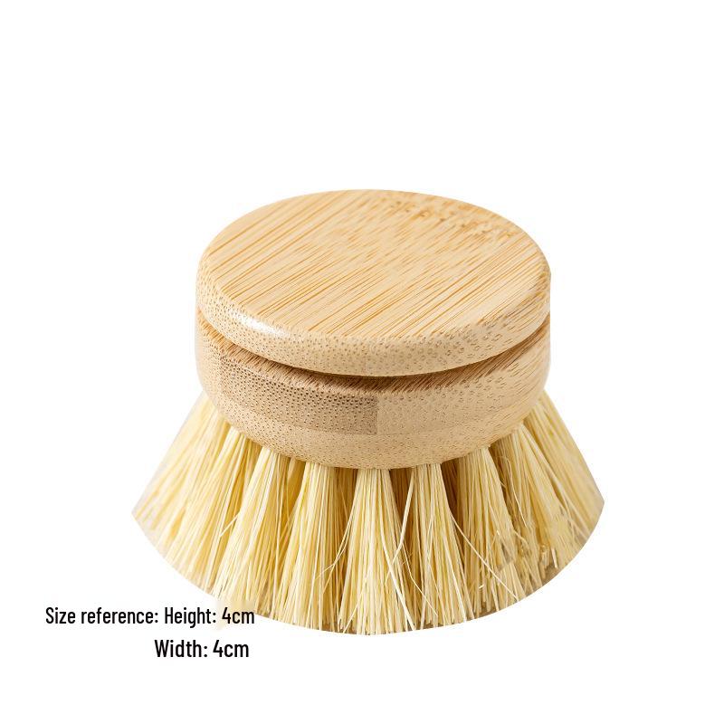 Bambus Küchenbürsten Set: Kurzstielige Geschirr- und Topfreinigung mit Sisalborsten