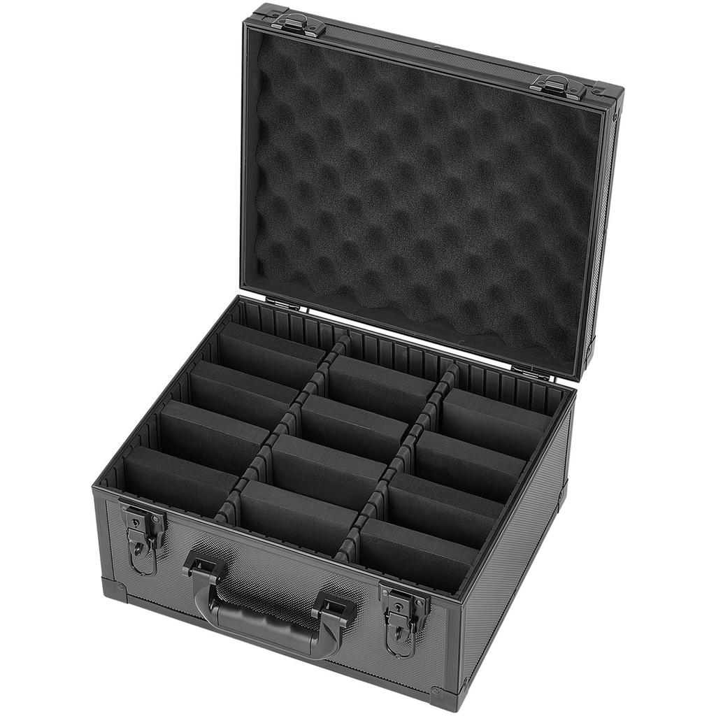 Graded Card Case 3 Row 180 PSA Slab Storage Box with Mechanical Lock, Baseball Sports Trading Cards Holder Collector with 12 Dividers, Holds 120 SGC