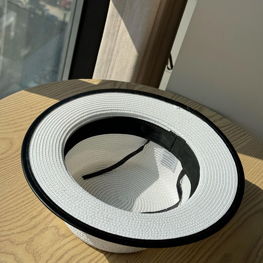 New Fashion Belt Decorative Straw Hat Women's Spring Summer Travel Straw Visor Sun Hat