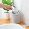 Mini Desktop Bin Small Trash Can Tube With Cover Bedroom Trash Can Garbage Can Office Desk Storage Box Home Supplies Organizer