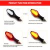 HQ Universal Led Motorcycle Directional Indicators Turn Signals Stop Signal Light DRL Flashing Flashing Rear Tail Brake Flasher