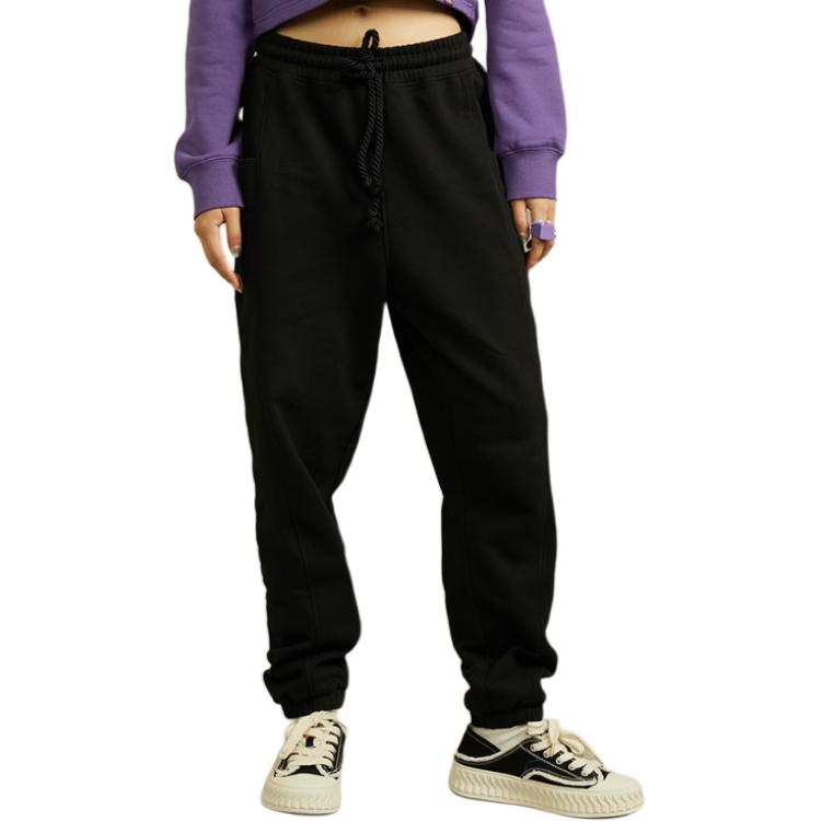 Dickies FW23 Workwear Tapered Pants Knitted Sports Pants Women pants Asphalt-Black DK012330