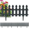 4X Płotek Ogrodowy Szary Border Palisada Obrzeże Trawnika Grządki 196 Cm