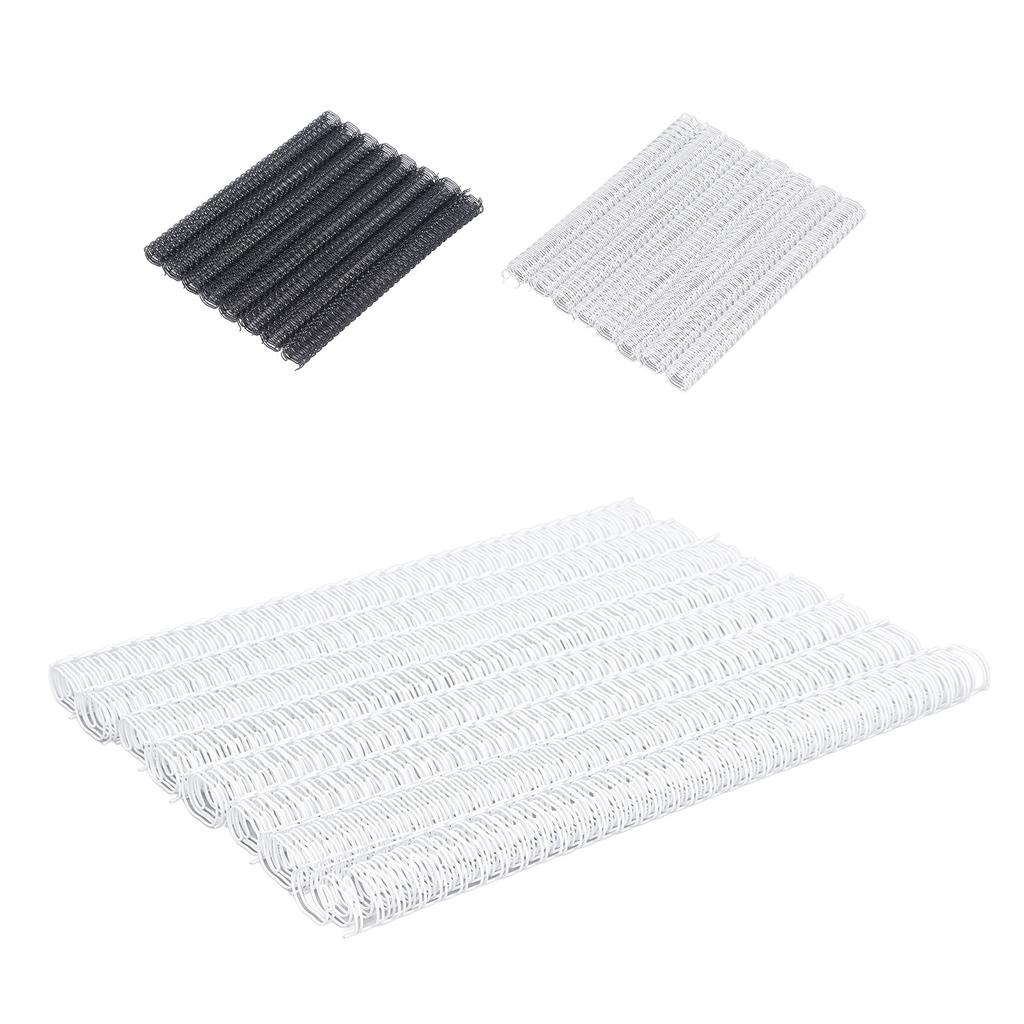100PCS Doppel Schleife Draht Binderücken 9/16 Zoll 34 Schleife 3:1 Pitch 120 Blatt Kapazität Spiralbindung