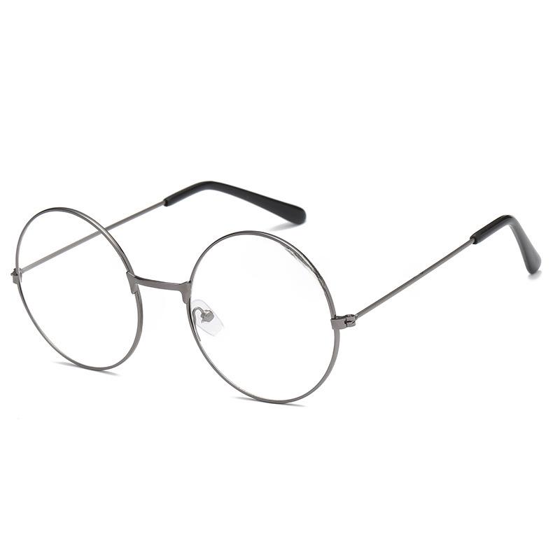 Korean Retro Round Frame Glasses: Japanese Metal Literary Style, Non-Prescription, Timeless Fashion