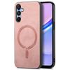 For Samsung Galaxy A15 4G/A15 5G Leather Back Case Compatible with MagSafe Skin-Touch Phone Cover