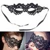 Sexy Damen-Spitzenmaske für Halloween-Maskerade und Dessous-Partys - Halbes Gesicht, durchbrochenes Design