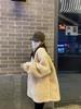 Korean Style Lambswool Fleece Coat, Versatile Plus Size Top for 200 Jin, Thickened Internet Celebrity Fashion