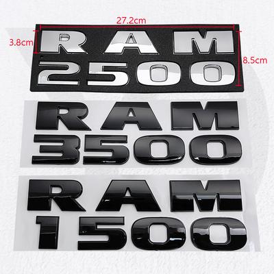 Naklejki z emblematami błotników samochodowych ABS do Dodge RAM1500 RAM2500 RAM3500 RAM 1500 2500 3500 Logo Naklejki z emblematem tylnej klapy Błotnik Akcesoria