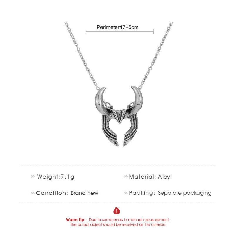 European and American Bull Head Pendant Street Hip Hop Retro Simple Fashion Punk Style Bull Horn Necklace Accessories