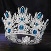 Baroque Crystal Crown Miss Universe Tiara Rhinestone Pageant Prom Crowns Bridal Wedding Hair Accessories Jewelry Crown Tiara