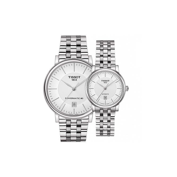 

TISSOT Kason Zen I Collection Automatic Mechanical Movement Unisex Watch 40mm White Dial Stainless Steel Case T1224071103100+T1222071103100 Couple Watches