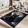 1pc cat moon Carpet Anti Slip Polyester Floor Mat for office,Bedroom