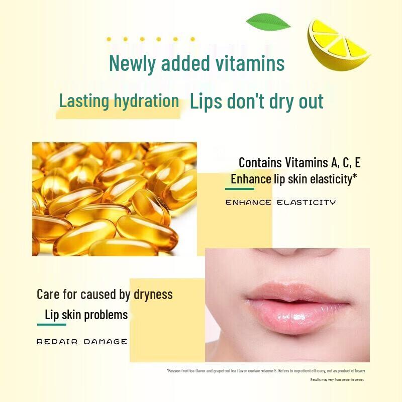 Mentholatum Fruit Ice Passion Fruit Tea Lip Balm 5-Pack